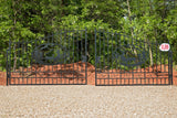 deer scene driveway gates metal iron