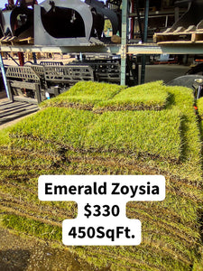 We are now carrying Bermuda and Emerald Zoysia SOD!
