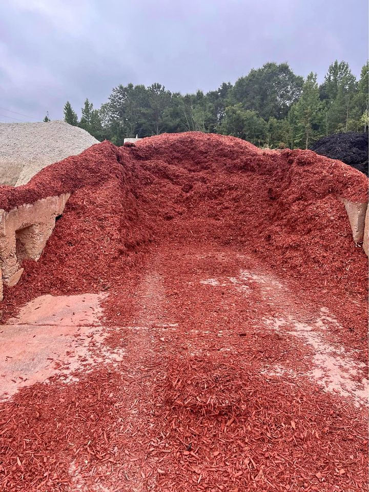 Red Mulch is sold at McDonough Equipment and Attachments!!