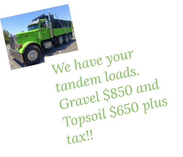 McDonough Equipment is now offering tandem truck loads!!!