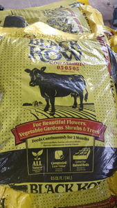 Black kow cow manure