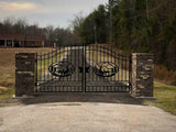 deer driveway iron gates